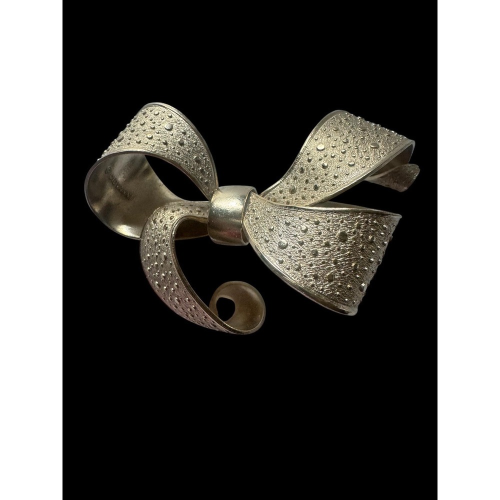 Giovanni Bow‎ Ribbon Textured Brooch